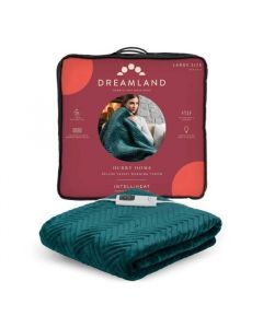 Dreamland 16892B Green Luxury Heated Throw